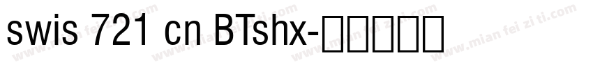 swis 721 cn BTshx字体转换